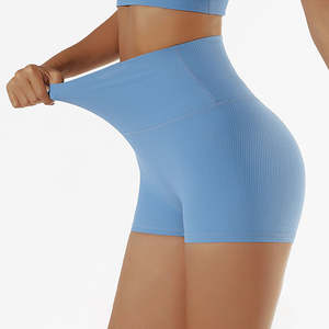 Summer Women's Gym Workout Fitness <b>Pants</b> Customized Logo <b>Yoga</b> Exercise Shorts Skinn Style - Product Image 6