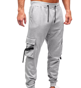 ¡Novedad de 2025! Pantalones Cargo de algodón 100% para hombre, logotipo personalizado, OEM, cintura media, holgados, rectos con multibolsillos, estilo informal - Product Image 1