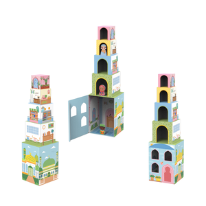 Cadeau du Ramadan pour les enfants, maisons empilables interactives Maisons empilables jouets - Product Image 1