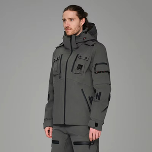 2025 professionnel OEM hommes extérieur imperméable hiver Snowboard vestes brodé Ski neige porter tenue avec sweats à capuche conception - Product Image 3