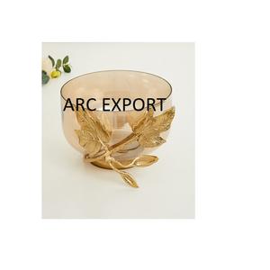 Bols de fruits modernes et élégants de luxe en acier inoxydable argenté avec décoration d'un côté standard pour mini lapin - Product Image 3