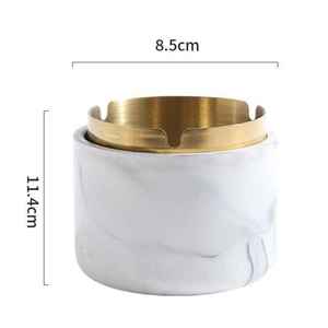 Home Decor Creative Cement Ashtray Stainless Steel Ashtray Decoration for Home Office Furniture Room <b>Accessories</b> <b>Bar</b> Decor Gifts - Product Image 1