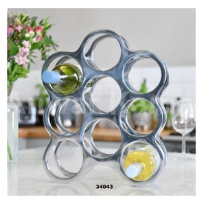 Vente chaude Supports De Stockage De Vin Comptoir 5 Bouteilles En Métal Cave À Vin Supports De Table Debout Libre Bouteille De Vin Stand Titulaire - Product Image 2