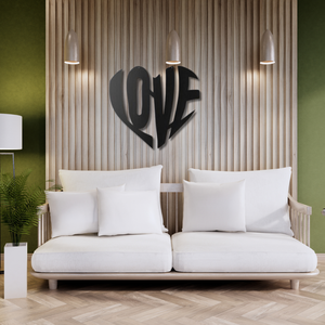 Décoration murale en métal noir de style moderne pour la maison - Product Image 2