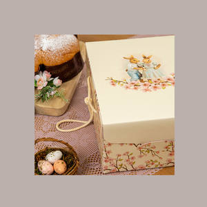 5 uds Cajas de Regalo de cartón con gráfico de flor de melocotón 335x235H140mm para 1kg soporte de Paloma suministros de vacaciones de Pascua - Product Image 3