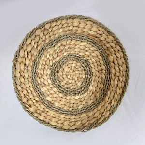 Good price braided placemats natural water hyacinth <b>charger</b> <b>plates</b> for wedding table setting - Product Image 2
