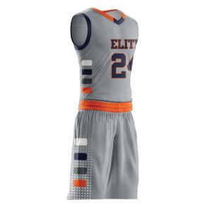 Ensemble de maillot et short de basketball personnalisés pour club et équipe, avec impression numérique sur mesure, pour vêtements de loisirs et protection. - Product Image 1