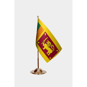 Drapeaux de bureau du Sri Lanka, impression numérique, 3x5 pieds, en nylon et soie, pour l'assurance automobile, l'éducation, les agences de voyages - Product Image 2