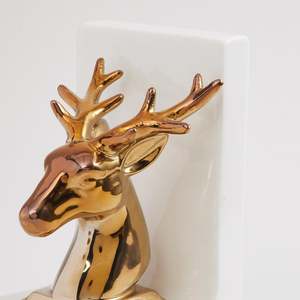 Creative Céramique Métal Renne Figurine Serre-Livres En Métal Décorations Pour La Maison & Ornements En Gros du Fabricant Exportateur - Product Image 2
