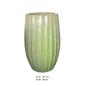 Wholesale prices Tall Ceramic Flower Pots & Planters for home decor & garden <b>supplies</b> Glazed Finish Floor Use Indoor Outdoor - Product Image 1