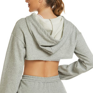 Sweat-shirts courts pour femmes au design unique, en gros, de haute qualité, vêtements de rue, sweat-shirt court pour femmes, décontracté, 2026 - Product Image 2