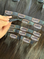 Extensiones de Cabello con Clip, 100% Cabello Virgen Vietnamita, Super Doble Trama, Calidad Premium, Color Negro y Marrón