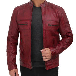 Dernier style Vente en gros Veste en cuir pour homme coupe-vent Meilleure vente Veste en cuir pour homme imperméable - Product Image 4