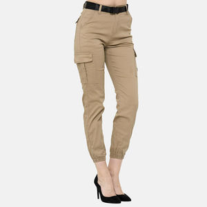 Pantalones cargo de alta calidad para mujer, pantalones de color sólido con bolsillos, ropa de calle al por mayor, Ronpex - Product Image 2
