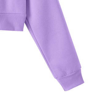 Cuello con capucha Casual Streetwear Drop Shoulder Figures Sudaderas con capucha transpirables ecológicas Sudaderas con capucha recortadas de punto para mujer - Product Image 4