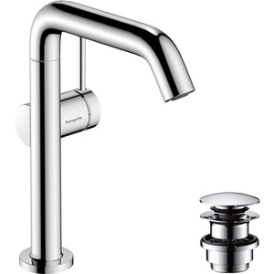 Fine CoolStart Tecturis S Chrome <b>Single</b> Lever <b>Basin</b> Mixer <b>Tap</b> 154mm for Bath & Toilet Supplies by HANSGROHE - Product Image 1