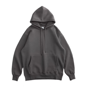 Sweat à capuche épais en molleton de coton thermique coupe classique pour homme, style streetwear hip-hop - Product Image 2