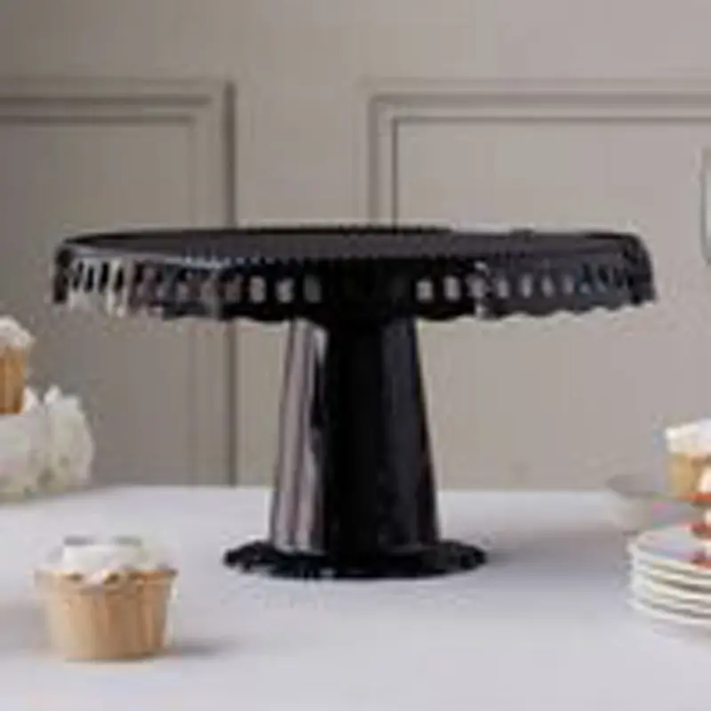 Best Quality Round Metal Cake Stand Black Halloween Farmhouse Supply Ceramic Theme Scary Blood Dinner Ware Hand Work