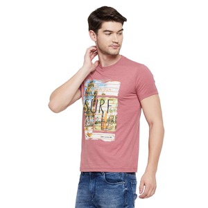 2025 vente rapide hommes sportif graphique T-Shirt conception personnalisée de haute qualité 100% coton tricoté tissu solide motif OEM Service - Product Image 3