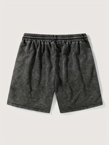 Casual Everyday Athletic Pocket Mid Length Comfortable <b>Pull</b> Mens Soft Fleece Shorts Drawstring Waist Lounge Fitness Exercise - Product Image 5