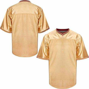 Venta al por mayor de poliéster de alta calidad personalizado sublimación logotipo en blanco Color sólido Jersey últimos diseños hombres fútbol americano Jersey - Product Image 1