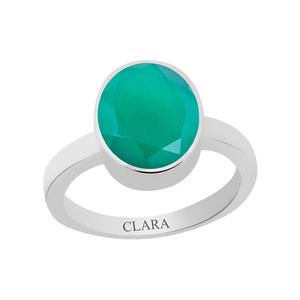 Certified Natural Green Onyx Hakik Gemstone <b>Rings</b> Everyday Wear Bezel <b>Set</b> Inlay Technology Buy Now! - Product Image 1