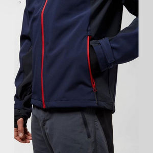 Veste Softshell légère et respirante pour hommes, hiver, pour les sports de plein air, col montant, fermeture éclair, coupe-vent, logo avant - Product Image 5