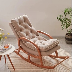 เก้าอี้โยกไม้ในราคาขายส่งจากผู้ขายอินเดียผู้เอนกายไม้การออกแบบยุโรปการออกแบบวินเทจแฮนด์เมดราคาถูกอินเดีย - Product Image 3