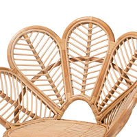 Fauteuil large en rotin Décoration de la maison Matériaux naturels Chaise de salle à manger écologique Fabriqué au Vietnam Vente en gros durable