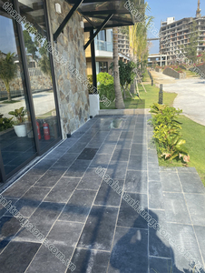 Tuile moderne de surface aiguisée en pierre bleue de haute qualité pour la décoration extérieure et intérieure de villa Fourniture d'usine de calcaire en gros - Product Image 6