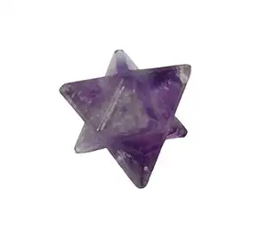 หินอเมทิสต์ขายส่งคุณภาพสูง Merkaba Star Crystal Star: ซื้อออนไลน์จาก Moin Agate หินจักระสำหรับใช้เป็นดาวจักระ