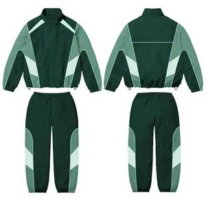 Conjuntos de Chaqueta y Pantalón Deportivos Cortavientos Térmicos Transpirables con Estampado Sólido, Ropa Casual Unisex, Fabricante de Pakistán - Product Image 1