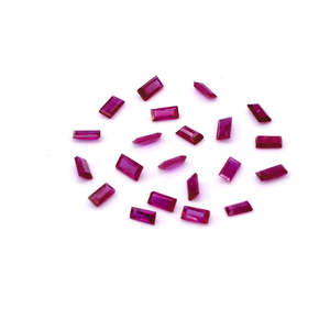 Rubis naturels du Mozambique non traités, calibrés en baguettes 2x4mm 2.5x5mm, variété rouge, péridot, pierre de lune arc-en-ciel, tanzanite, opale - Product Image 4