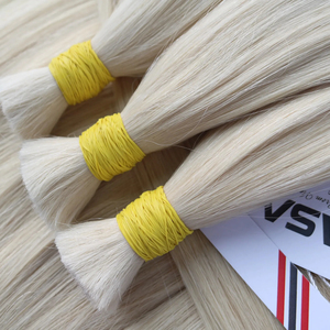 Prix de gros en vrac cheveux couleur personnalisée 100% cheveux vietnamiens vierges de haute qualité de Nasa cheveux génie trame - Product Image 1