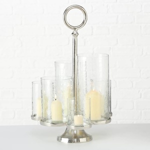 Centres de table Bougeoirs en verre pour événements Décoration et décoration de table Best-seller - Product Image 2