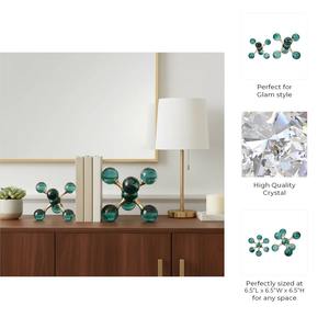 Porte-livres en verre vert de qualité supérieure, adaptés aux étagères du salon, aux coins de bureau et à la décoration de bureau, vente en gros en provenance d'Inde - Product Image 2