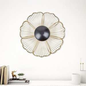 Superb Modern Design Iron Metal Wall Art Panel Handcrafted Big Flower Outdoor Home <b>Decorative</b> Hanging Customizable Christmas - Product Image 1