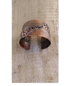 Handcrafted Stylish Copper Fashion Bracelet with Chakra Engraving Wellness and Fashion <b>Jewelry</b> Bangles - Product Image 5