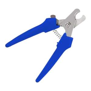 Instrumento médico cortaúñas para gatos, herramienta de aseo para mascotas de acero inoxidable con mango azul para un recorte seguro y fácil de las garras de los gatos - Product Image 1