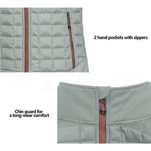 Meilleure vente Hommes Slim Fit Puffer Vest Full Zipper Nouvelle Arrivée Chaud Extérieur Hiver Gear Logo Personnalisé Imprimer Nylon Polyester - Product Image 4