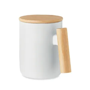 MAJEST <b>Personalized</b> Bamboo Mug Porcelain Ceramic <b>Cups</b> with Unique Merchandising Features - Product Image 1