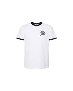 เสื้อยืดสำหรับผู้ใหญ่สีขาว/แดงสไตล์วินเทจผ้าเนื้อบางเนื้อบางเนื้อบางดีไซน์ข้อความของคุณเอง - Product Image 5