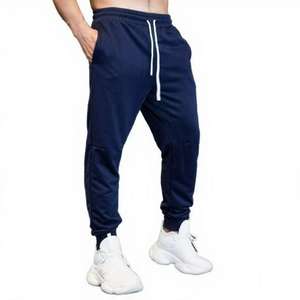 Pantalons de jogging décontractés de haute qualité pour hommes, été, uni, taille élastique, 100% polyester, séchage rapide, respirant, entraînement de gym, fitness - Product Image 2