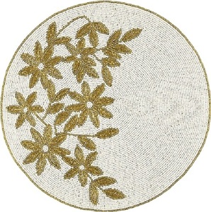 2023 meilleure vente produit en Polyester vert décoratif perle napperon ustensiles de cuisine produit Table à manger tapis décoratif pour la maison - Product Image 2