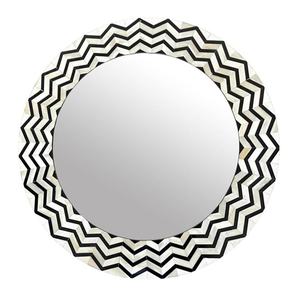 Miroir mural avec incrustations d'os de qualité supérieure fait à la main, design de miroir mural avec incrustations d'os pour la décoration de la maison, forme multiple - Product Image 1