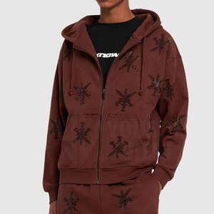 Nueva Llegada: Sudaderas con Capucha de Invierno para Hombre con Pedrería - Tela de Forro Polar de Alta Calidad, Gran Venta, Ropa para Adultos - Product Image 2