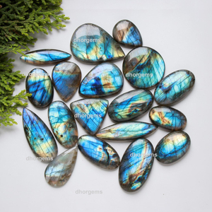 Gema de cristal labradorita, cabujón de jaspe de serpiente, detectores de piedras preciosas, cristales curativos, labradorita púrpura, cabujón de coral, cuentas de piedras preciosas - Product Image 1