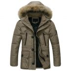 เสื้อกั๊กขนสัตว์แฟชั่นสำหรับผู้ชาย, เสื้อกั๊กบุคอตตอนเสื้อโค้ทผู้ชายให้ความอบอุ่น8XL เงินสด - Product Image 6