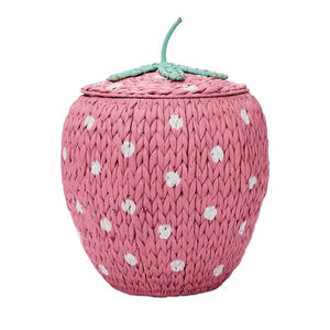 Strawberry <b>Basket</b> Best Selling Bamboo <b>Seagrass</b> <b>Storage</b> <b>Basket</b> with Lining - Product Image 2