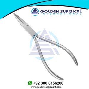 Alicates de ortodoncia de laboratorio y oficina para doblar alambres y para uso general con pico largo y liso | Instrumentos para dentaduras postizas - Product Image 6